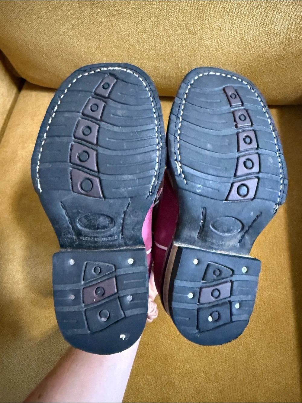 Kids Brown, Pink & Purple leather Western Cowboy Boots